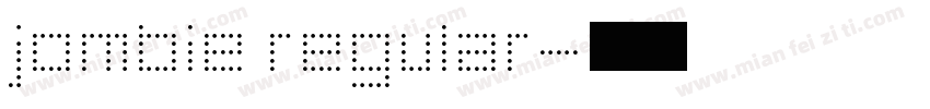 jombie regular字体转换